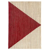 margo selby rug, tufted rug, kitchen rug, living room rug, geometric rug, triangular rug, red rug, masculine rug, geometric rug, designer rug 