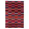 wool rug, geometric pattern, colourful rug