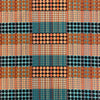 Interior accessories, interior decoration, British weaving, Margo Selby fabric, patterned fabric, colourful fabric, designer fabric, orange fabric, blue fabric