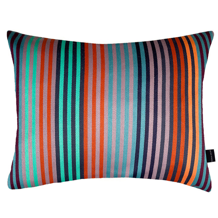 Supreme Stripe Jade Cushion | Rectangle