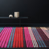 luxury rug, geometric rug, modern rug, wool rug, designer rugs, colourful rug, pink rug, red rug, blue rug