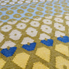 Geometric pattern, colourful rugs, designer rugs, luxury rugs, wool rugs, geometric rug, modern rug, yellow rug