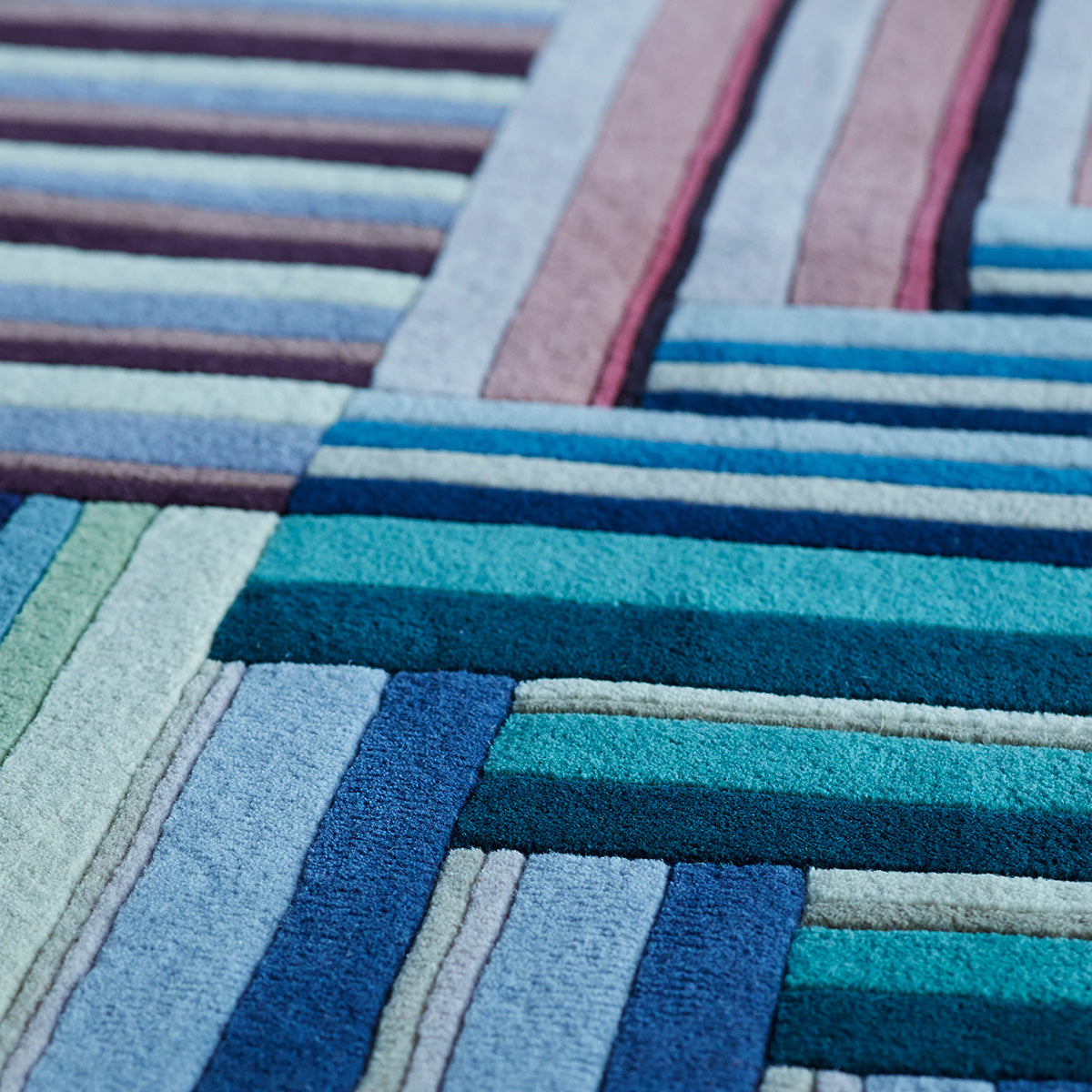 luxury rug, geometric rug, modern rug, wool rug, designer rugs, colourful rug, striped rugs 