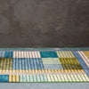 luxury rug, geometric rug, modern rug, wool rug, designer rugs, colourful rug, yellow rug, blue rug, green rug